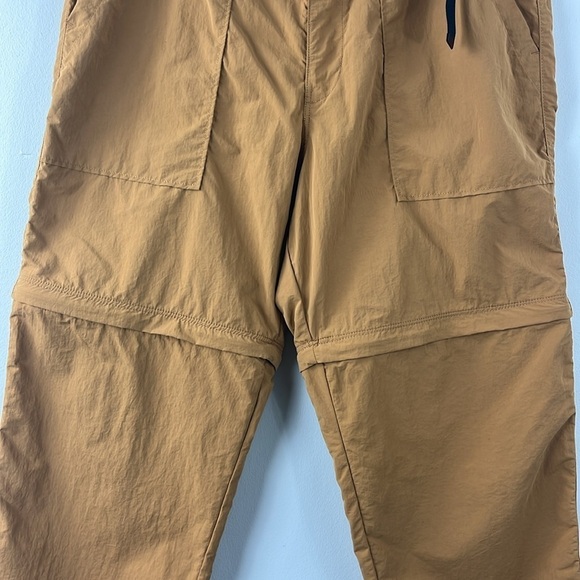 H&M Relaxed Fit Convertible Jogger Pants Brown Mens Size L Utility Gorpcore - Picture 5 of 14